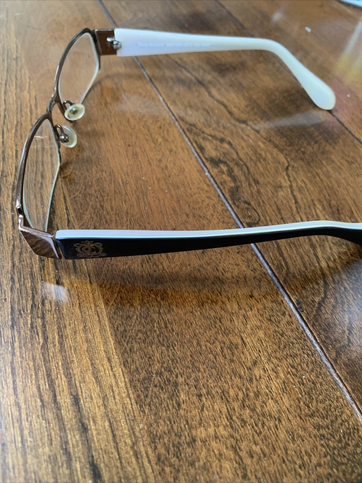 Monturas de gafas Juicy Couture para damas marrón cobre y rosa Lucy 0JEM y estuche Foto 2 de 4