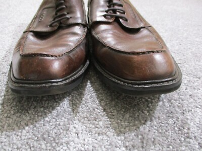 Ecco Shoes Mens Size 46 Brown Leather Lace Up Dress Shoes US  display picture 3