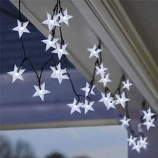 50/100 LED Solar String Lights Outdoor Star Fairy Light Patio Garden Party Decor