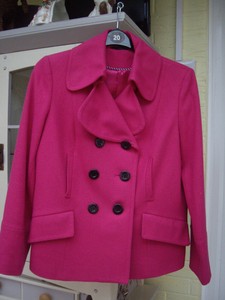 marks and spencer pink coat