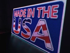 LED Outdoor Full-Color Programmable Sign with Wi-Fi (Approx. 14 ft W × 3 ft H)