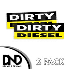 Dirty Diesel Ford Chevy Decal Sticker Jdm Funny Car Truck Dd 2pack 8x2.5