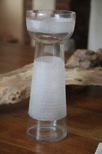 Hyazinthenglas,  H 22 cm, Durchmesser oben 8 cm, Glas f. Hyazinthen, Glasvase