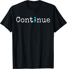 NEW LIMITED Semicolon Mental Health & Suicide Prevention T-Shirt - MADE IN USA