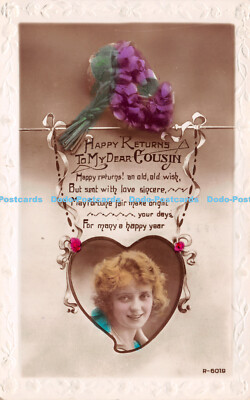 R227533 Happy Returns to my Dear Cousin Ein alter alter Wunsch, aber seitdem mit Liebe verschickt