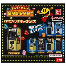 Pac-Man Museum + Miniature Collection Capsule Toy 7 Types Full Set Mascot Figure