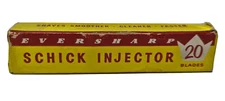 Vintage Eversharp Schick Injector Key 20 Razor Blades, New Old Stock USA