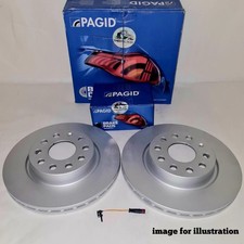 PAGID REAR BRAKE DISCS PADS SENSOR FOR MERCEDES E-CLASS W212 S211 S212 2009-18