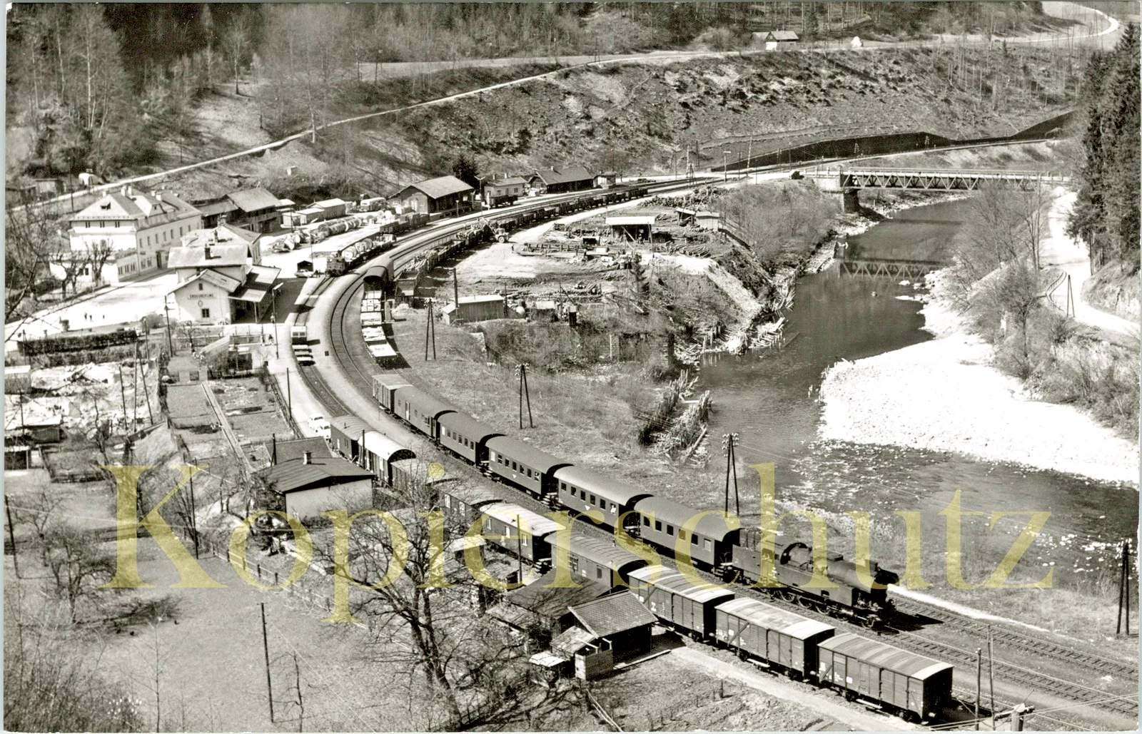 Foto - ÖBB 78 624 in Großreifling 9.4.1969 - Bild 1 von 1