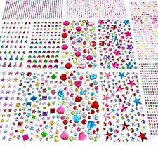 3228pcs Self-Adhesive Rhinestone Gem Stickers for DIY Crafts Kids Activities