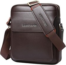 Crossbody Bag For Men Vegan Leather Shoulder ...