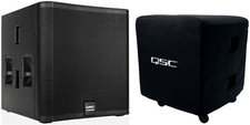 QSC E118SW Passive 18 Inch Subwoofer with Cover for Live Sound DJ Bass Pro