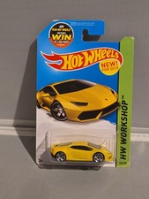 *READ* 2015 Hot Wheels LAMBORGHINI HURACAN LP 610-4 #222 Yellow