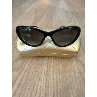 Rare Chanel Gold Filagree Black Cat Eye Sunglasses | eBay display picture 2