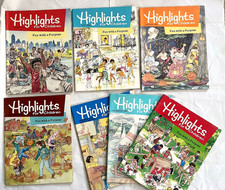 Highlights For Children Magazine Lot of 6 1987 Children's Activities Fun VTG