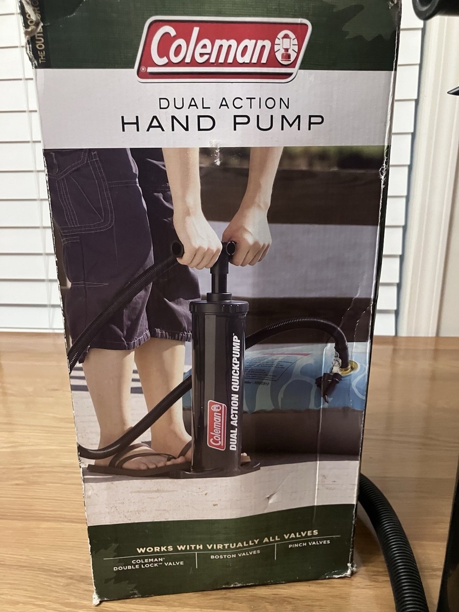 Coleman Hand Pump Dual Action Quick Pump -Manual-Air Pump-Inflator