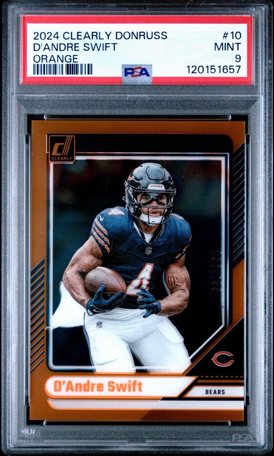 2024 Panini Clearly Donruss - D'Andre Swift #10 Orange /199