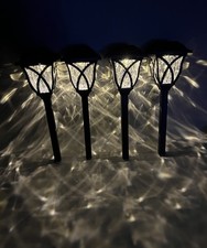 Paquete de 4 luces solares para