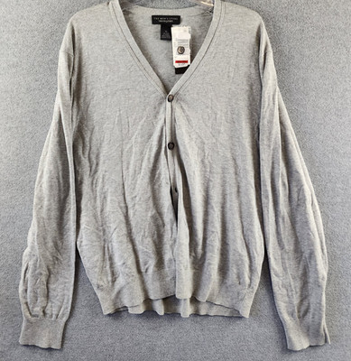 The Men's Store Bloomingdale's Cashmere Blend Cardigan Men's XL Heather Gray