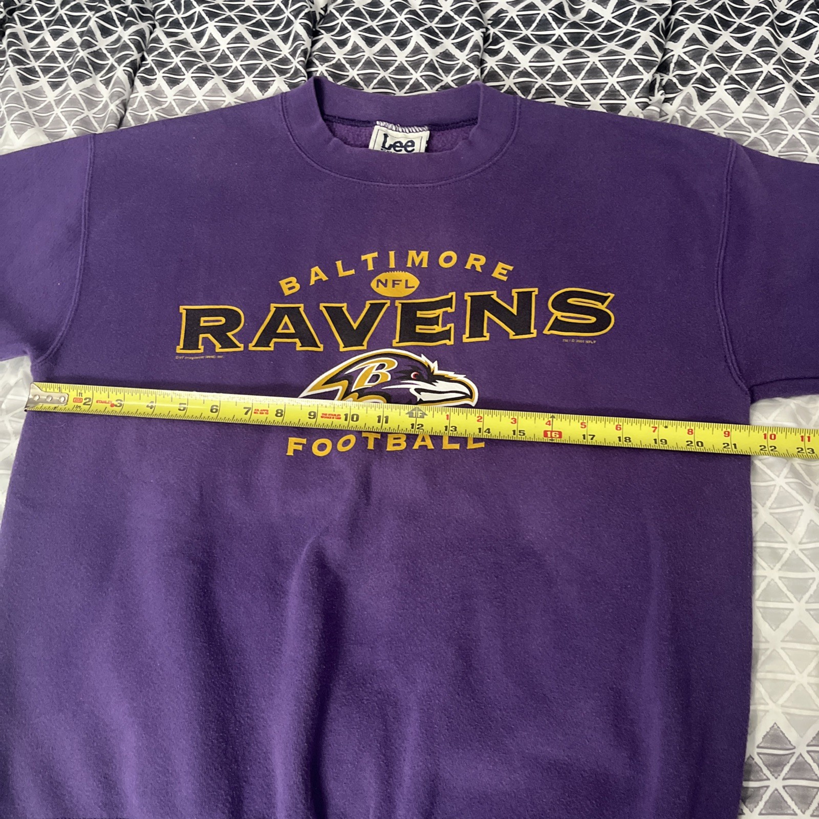Vintage Y2K Baltimore Ravens Lee Sport Purple NFL Crewneck Sweatshirt USA Made thumbnail 8