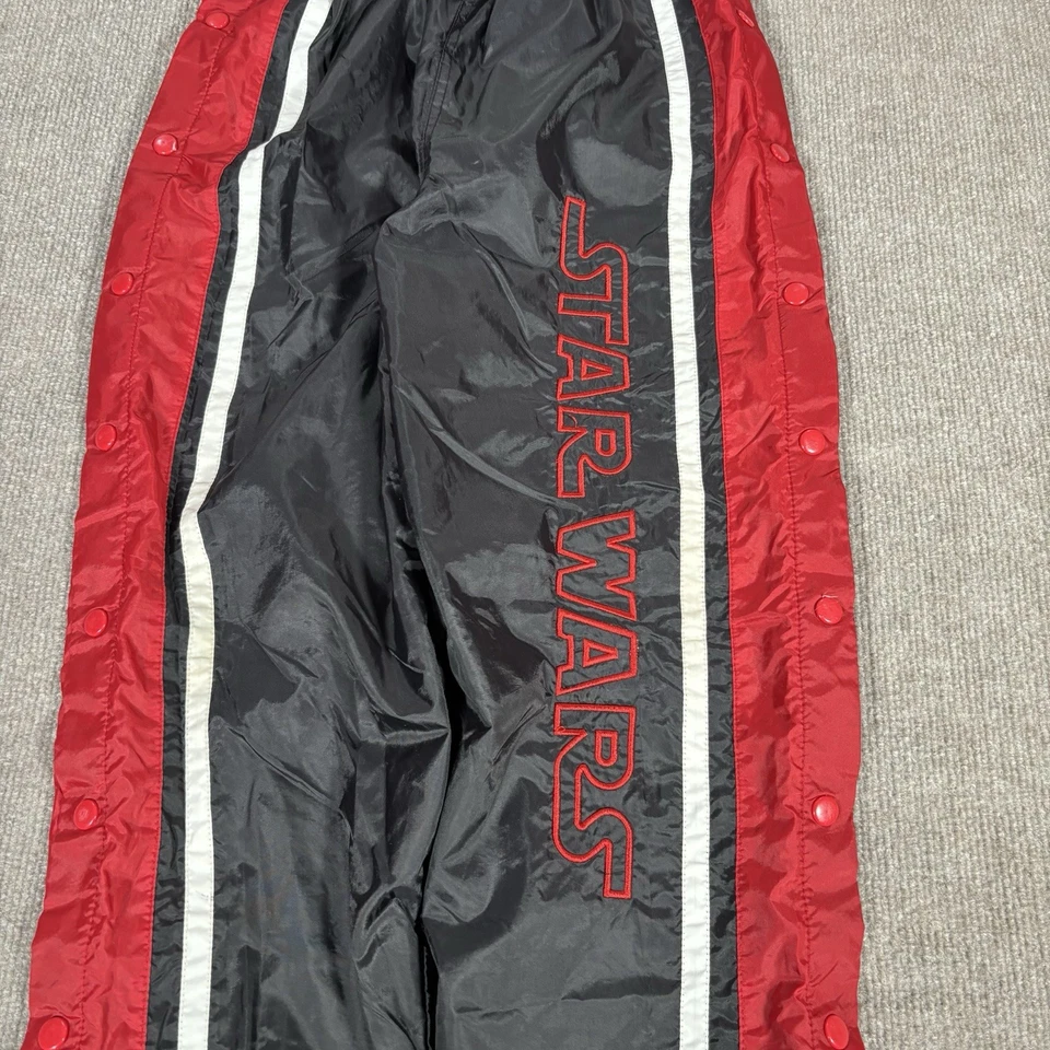 Pantalones deportivos Star Wars vintage años 90 joven niño 12 negro cortavientos forrados rasgar Foto 2 de 4