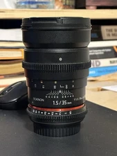 ROKINON 35mm t/1.5 Cine AS UMC Lens for Canon EF Manual Focus