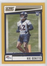 2022 Score Rookies Gold Nik Bonitto #317 0ma6