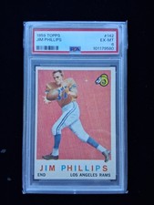 1959 NFL Topps Jim Phillips #142 PSA 6