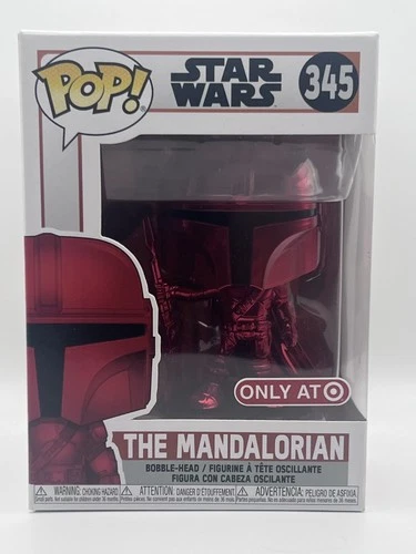 Funko Pop! Vinyl: Star Wars The Mandalorian (Chrome) (Red) Target Exclusive #345