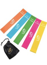 Resistance Bands Set of 5 Loop Exercise Bands for Workout  Therapy