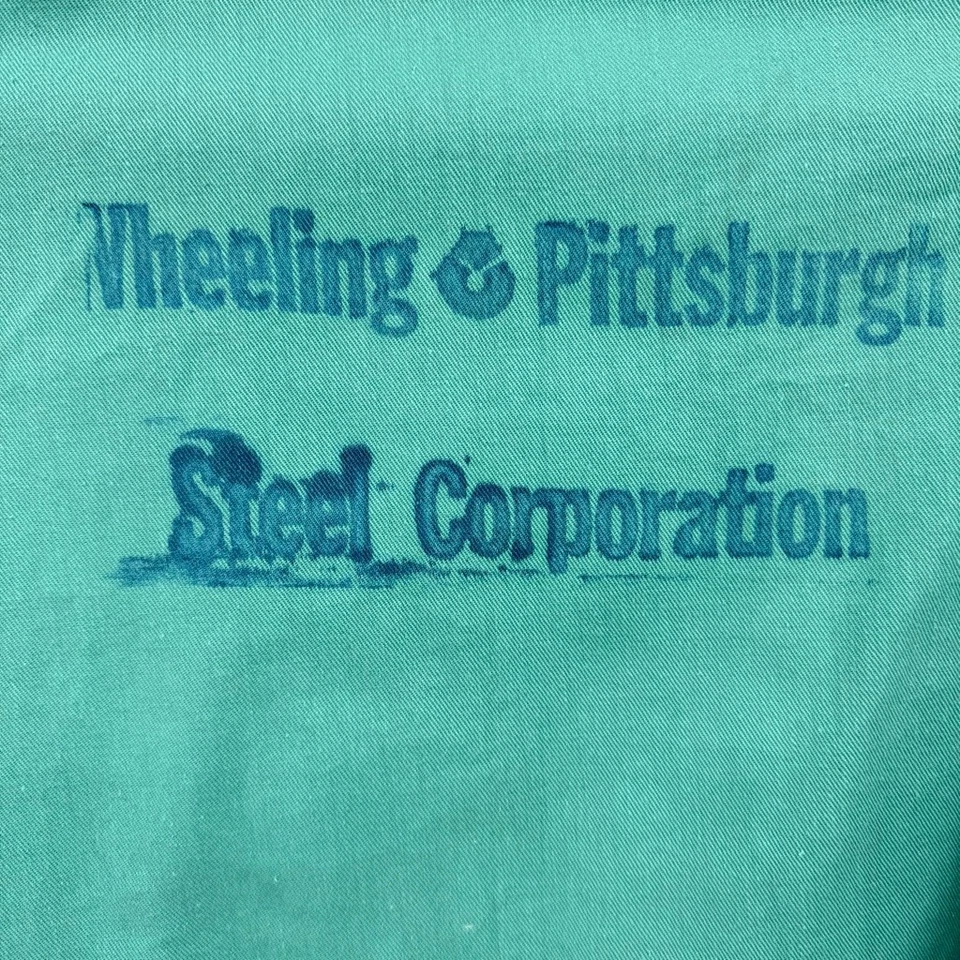 Camisa de trabajo uniforme vintage Wheeling y Pittsburgh Steel Corporation hecha en EE. UU. Foto 4 de 4
