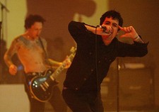 Billy Morrison and Billie Joe Armstrong of Green Day Historic Old Photo