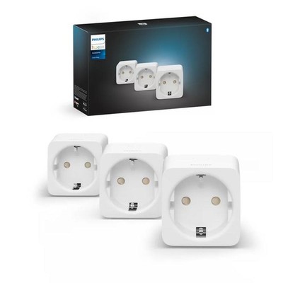 Philips hue Smart Plug Bluetooth schaltbare Steckdose (3 Stück) Bluetooth Zigbee