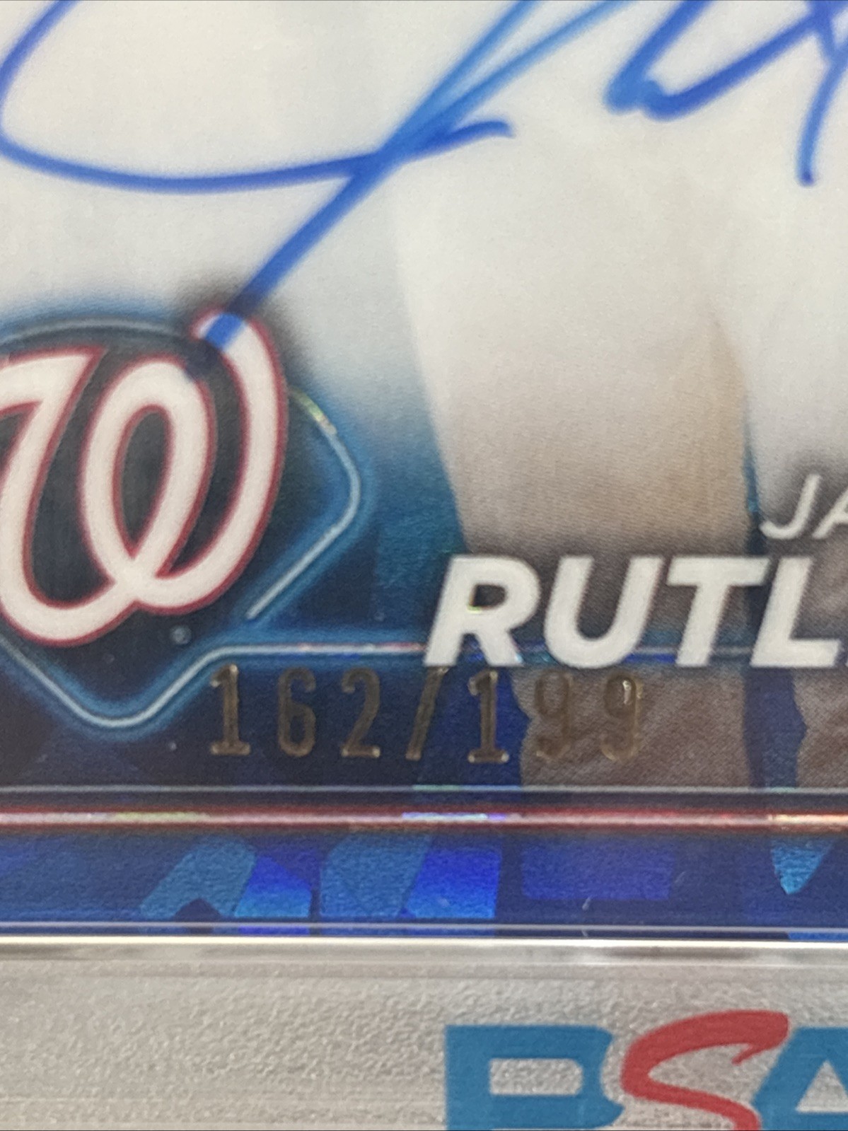 Jackson Rutledge Topps 2024 Topps Chrome Sapphire Edition - Autographs Jackson Rutledge #CSA ...