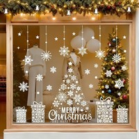 Fensterbilder Weihnachten Selbstklebend 129 Stk Wiederverwendbar Schneeflocken