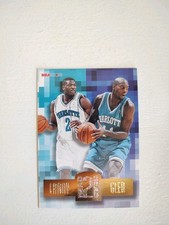 Larry Johnson Glen Rice 1996-97 Hoops Head 2 Head #HH1 Charlotte Hornets