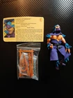 VINTAGE 1988 TMNT SHREDDER COMPLETE W CAPE BELT WEAPONS RACK & FILE CARD!