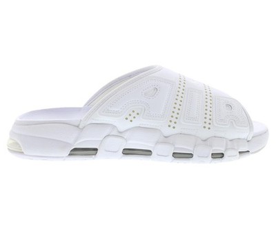 Nike Air More Uptempo Slide Unisex Shoes Size 10, Color: White/White/Team White
