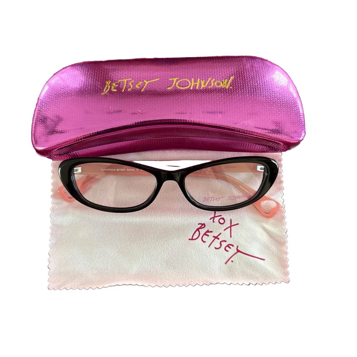 Betsy Johnson Sunglasses Pink/black | eBay display picture 1