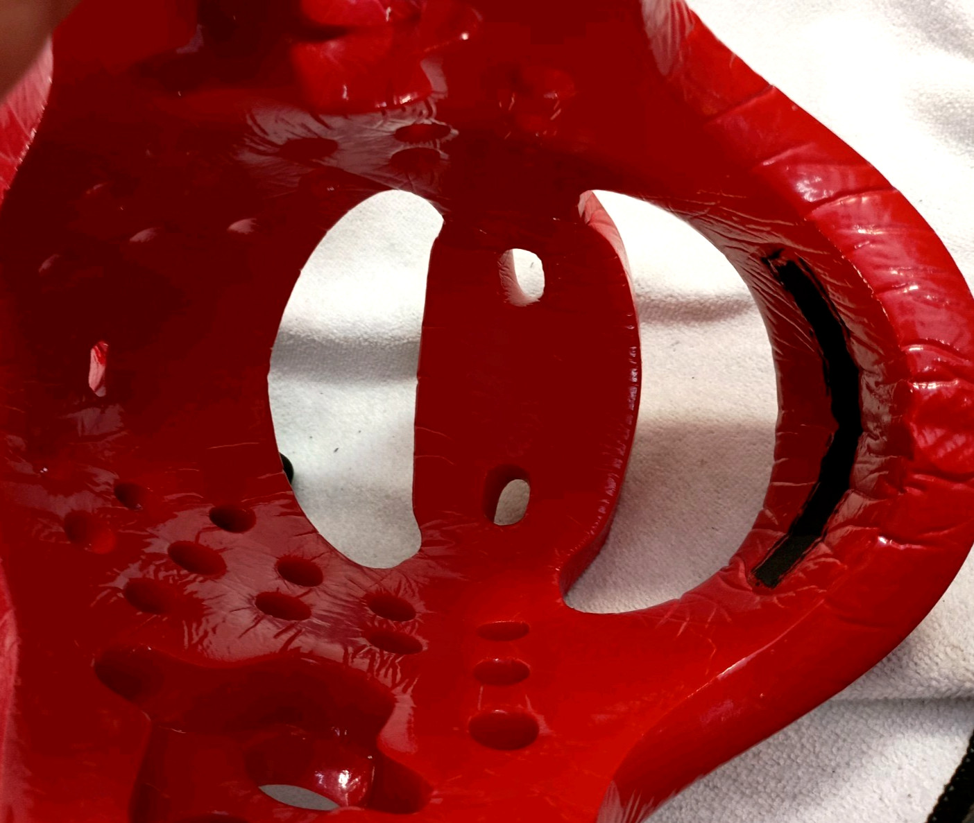 Tiger Claw Sparring Protective Head gear & punches Pads, youth sm Taekwondo red