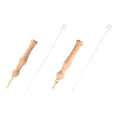 Handle Handle Punching Tool Needle Embroidery Pen with Needle Threader