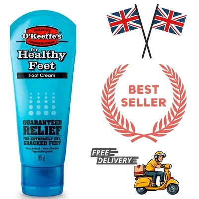 O'Keeffe's Healthy Feet, 80ml – Foot Cream for Extremely Dry, Cracked Feet