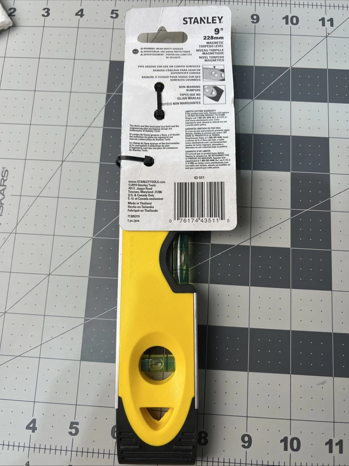 Stanley 43-511 Magnetic Torpedo Level, 9" - Image 2 of 2
