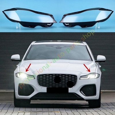 For Jaguar F-Pace 2021-2026 Both Side Headlight Clear Lens Cover Replace 