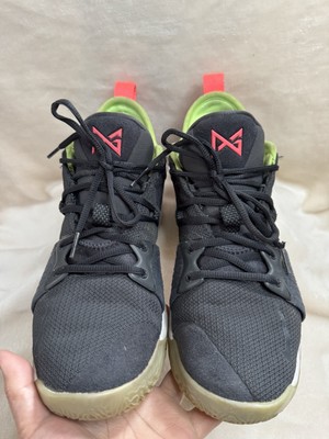 NIKE Paul George PG 2 Mens Black Athletic Basketball Shoes Sneakers Sz 8.5 Nike PG Paul George 2 Basketball High Top Sneakers Black  main image 3