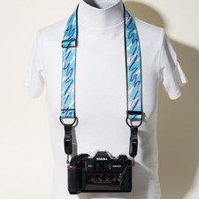 90s Jazz Dixie Cup Pattern Camera Strap 36-56" 2x Peak Design Anchors Handmade