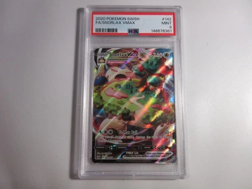 PSA 9 Snorlax Vmax Sword & Shield Pokemon Card