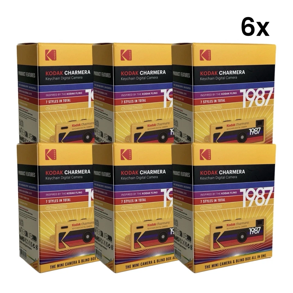 6x Kodak Charmera Keychain Digital Camera Collectable Mystery Blind Boxes SEALED - Image 2 of 4
