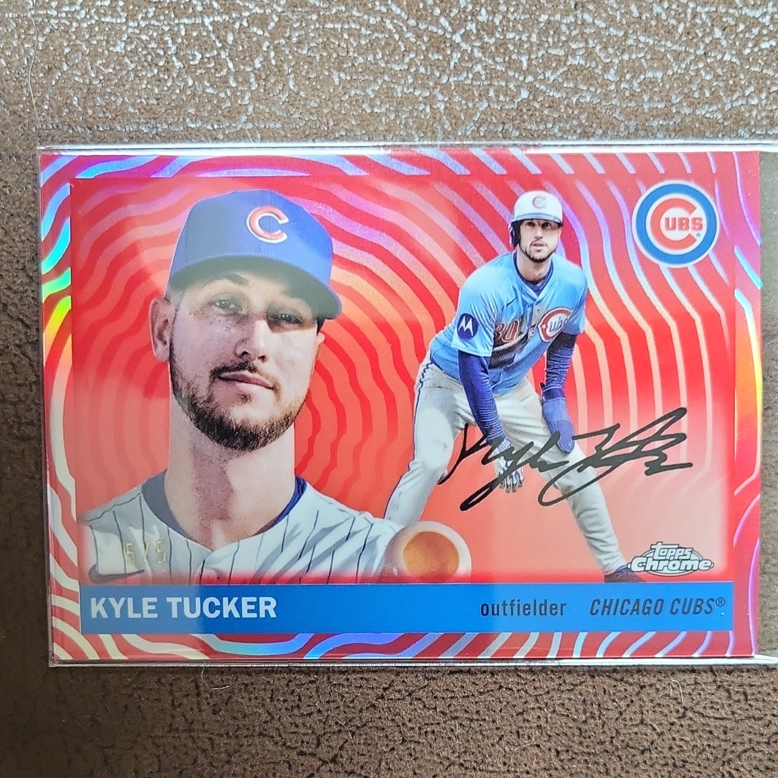 2025 Topps Chrome Kyle Tucker Chicago Cubs #91 Baseball Card 5/5