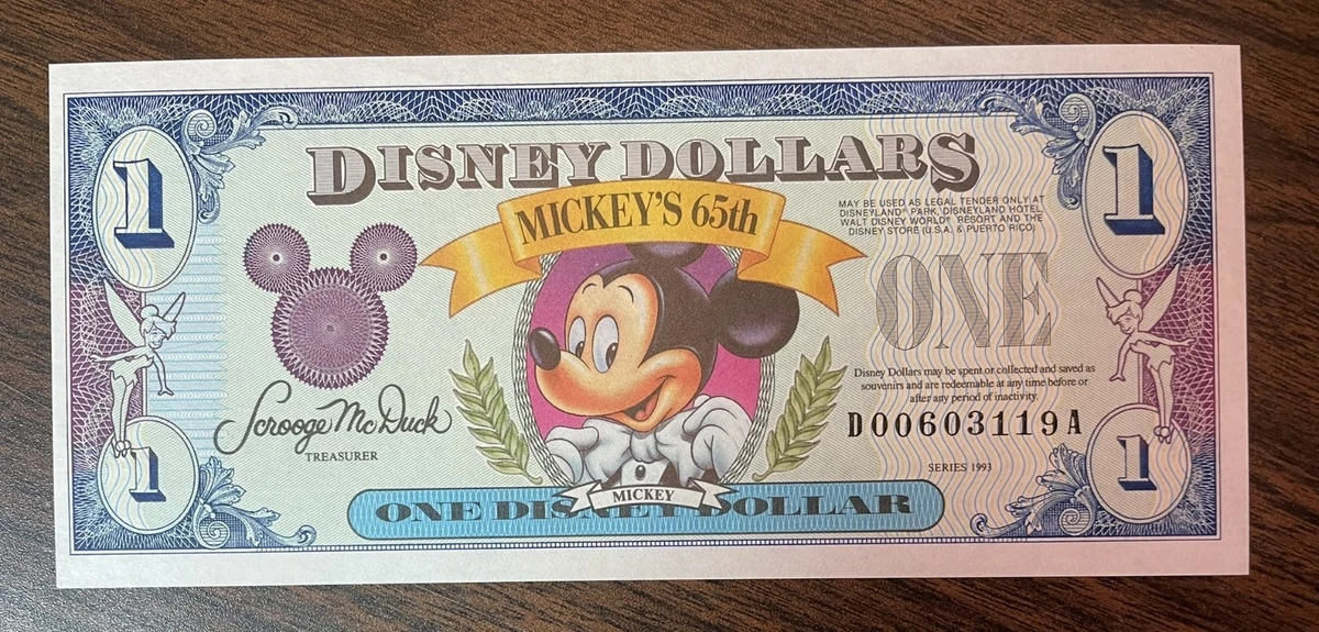 1993 Disney Dollar for sale | eBay